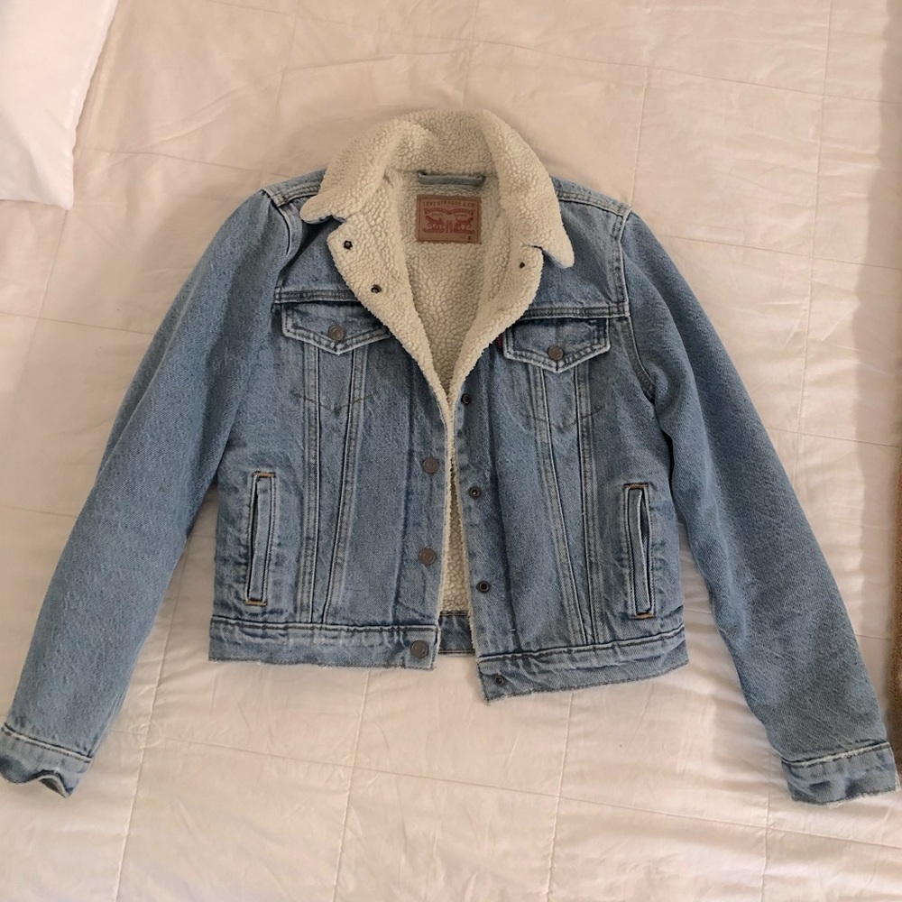 Levi’s Sherpa Blue Denim Jacket